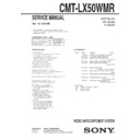 Sony CMT-LX50WMR Service Manual
