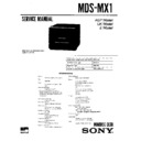 Sony CMT-M1, CMT-M9, MDS-MX1 (serv.man2) Service Manual