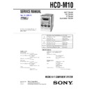 cmt-m100md, hcd-m10 service manual
