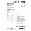 Sony CMT-M100MD Service Manual