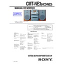 Sony CMT-NE3 (serv.man2) Service Manual