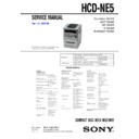 Sony CMT-NE5, HCD-NE5 Service Manual