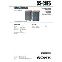 Sony CMT-NE5, SS-CNE5 Service Manual