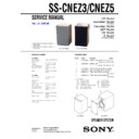Sony CMT-NEZ3, CMT-NEZ5, SS-CNEZ3, SS-CNEZ5 Service Manual