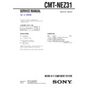 Sony CMT-NEZ31 Service Manual