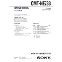 Sony CMT-NEZ33 Service Manual