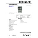Sony CMT-NEZ35, HCD-NEZ35 Service Manual