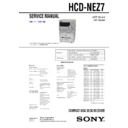 cmt-nez7dab, hcd-nez7 service manual