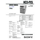 Sony CMT-PX5, HCD-PX5 Service Manual
