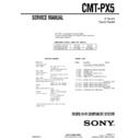 Sony CMT-PX5 Service Manual