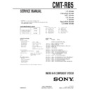 Sony CMT-RB5 Service Manual