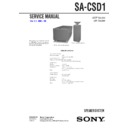 Sony CMT-SD3, SA-CSD1 (serv.man2) Service Manual