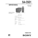 Sony CMT-SD3, SA-CSD1 Service Manual