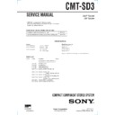 Sony CMT-SD3 Service Manual