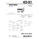 Sony CMT-SE1, HCD-SE1 Service Manual