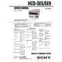 Sony CMT-SE5, CMT-SE9, HCD-SE5, HCD-SE9 Service Manual