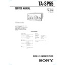 Sony CMT-SP55MD, CMT-SP55TC, TA-SP55 Service Manual