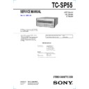 Sony CMT-SP55TC, TC-SP55 Service Manual