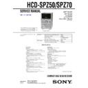 Sony CMT-SPZ50, CMT-SPZ70, HCD-SPZ50, HCD-SPZ70 Service Manual