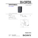 Sony CMT-SPZ55, SS-CSPZ55 Service Manual