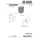 Sony CMT-SX2D, SS-SX2D Service Manual