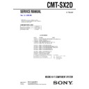 Sony CMT-SX2D Service Manual