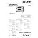 Sony CMT-VB5, HCD-VB5 Service Manual