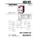 Sony CMT-VC1, HCD-VC1 Service Manual
