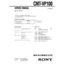 Sony CMT-VP100 Service Manual