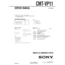 Sony CMT-VP11 Service Manual