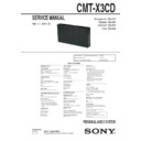 Sony CMT-X3CD (serv.man2) Service Manual