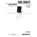 Sony CPF-IX001, NAS-IX001P Service Manual