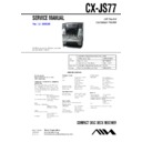 cx-js77, jax-s77 service manual