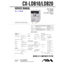 cx-ldb10, cx-ldb20, xr-db10, xr-db20 service manual