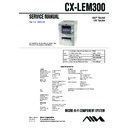 Sony CX-LEM300, XR-EM300 Service Manual