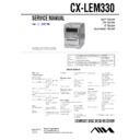 Sony CX-LEM330, XR-EM330 Service Manual