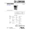 Sony CX-LEMV300, XR-EMV300 Service Manual