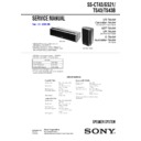 Sony DAR-RH1000, DAR-RH7000, DAV-FX10, DAV-FX80, DAV-FX888K, SS-CT43, SS-TS43, SS-TS43B Service Manual