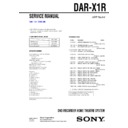 dar-x1r service manual