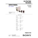 Sony DAV-DZ10, DAV-DZ20, SS-CT54, SS-TS60, SS-TS61, SS-WS34 Service Manual