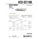 Sony DAV-DZ118K, HCD-DZ118K Service Manual