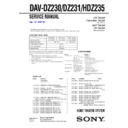 Sony DAV-DZ230, DAV-DZ231, DAV-HDZ235 Service Manual