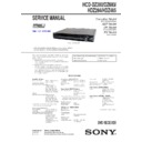 Sony DAV-DZ280, DAV-DZ680, DAV-HDZ284, DAV-HDZ485, HCD-DZ280, HCD-DZ680, HCD-HDZ284, HCD-HDZ485 Service Manual