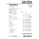 Sony DAV-DZ30 Service Manual