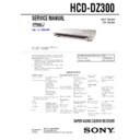 Sony DAV-DZ300, HCD-DZ300 Service Manual