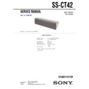 Sony DAV-DZ300, SS-CT42 Service Manual