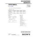 Sony DAV-DZ340, DAV-DZ340K, DAV-DZ640K, DAV-DZ740 Service Manual