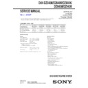 Sony DAV-DZ340M, DAV-DZ640M, DAV-DZ840K, DAV-DZ840M, DAV-DZ940K Service Manual