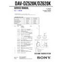 dav-dz520k, dav-dz620k service manual
