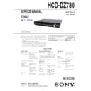 Sony DAV-DZ780, HCD-DZ780 Service Manual
